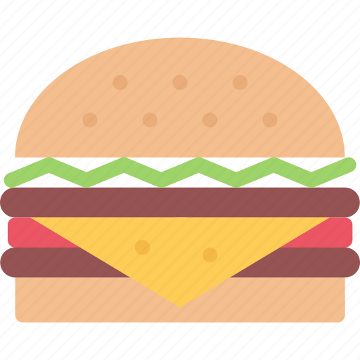 Hamburger, fast food, junk food, food, restaurant, kitchen icon - Download on Iconfinder