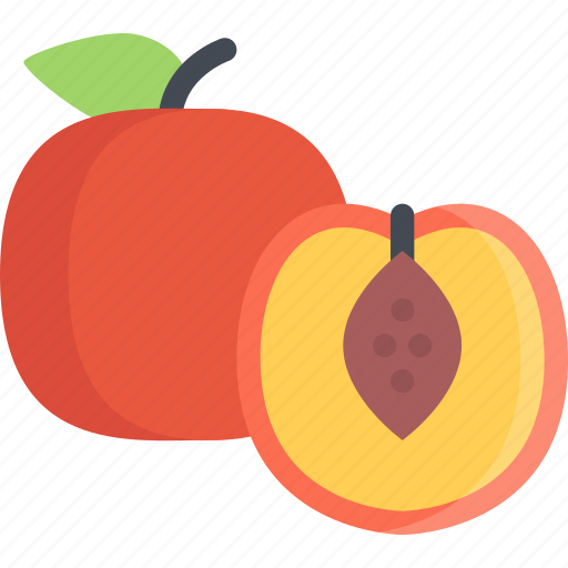 Peach, fruit, tropical, fresh, sweet, food, restaurant icon - Download on Iconfinder