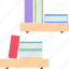 bookshelves, cupboard, cabinet, book, learning, bookmark 