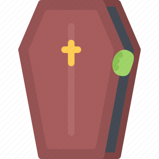 Coffin, death, funeral, dead, halloween, scary icon - Download on Iconfinder