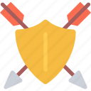 shield, arrow, arrows, security, protection, halloween