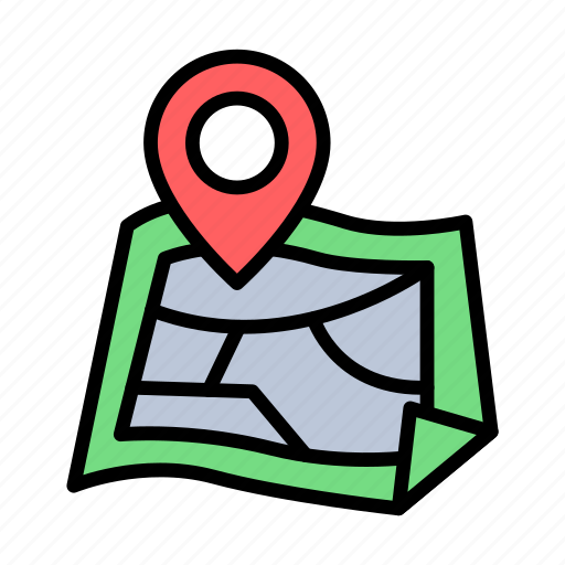 Map, location, pin, navigation, direction icon - Download on Iconfinder