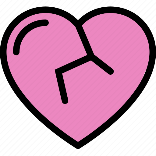 Broken, broken heart, heart, hurt, sad icon - Download on Iconfinder