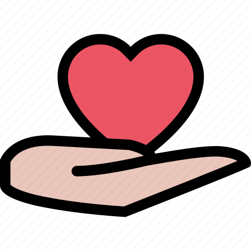 Gift love, giving love, hand, heart, love, valentine icon - Download on Iconfinder
