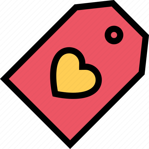 Heart, love, romance, tag, valentine icon - Download on Iconfinder