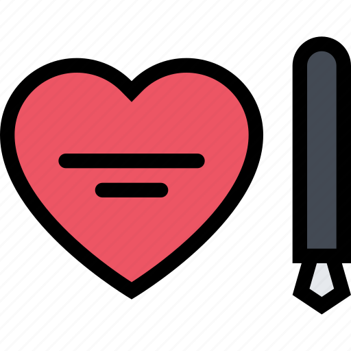 Heart, love, romance, valentine, write icon - Download on Iconfinder