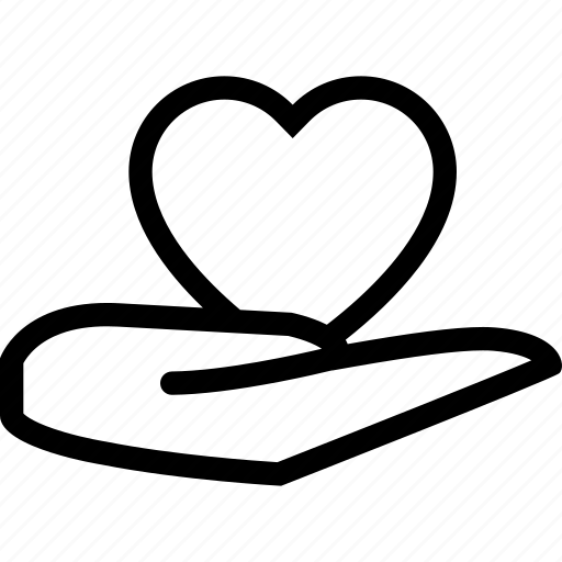 Hand, heart, love, romantic, valentine icon - Download on Iconfinder