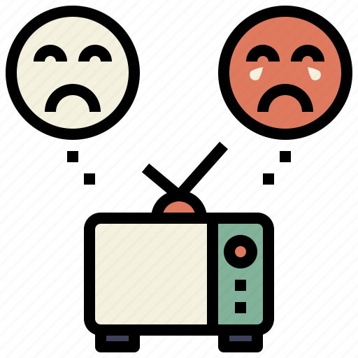 Tv, media, sad, mind, miserable icon - Download on Iconfinder