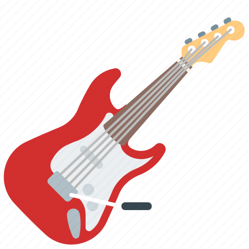 Guitar, music, red, rock-n-roll icon - Download on Iconfinder