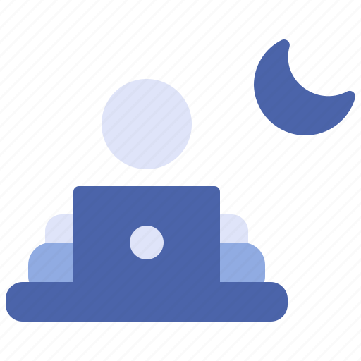 Laptop, night, no, overtime, worker icon - Download on Iconfinder