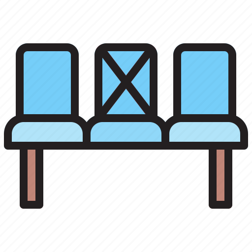 Chairs, distance, distancing, seats icon - Download on Iconfinder
