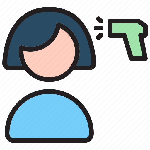 Checking, temperature, termomether, woman icon - Download on Iconfinder