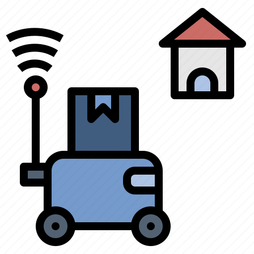 Delivery, logistic, parcel, robot, robot delivery, shipping, technology icon - Download on Iconfinder