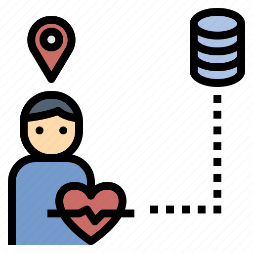 Database, health, location, report, tracking icon - Download on Iconfinder