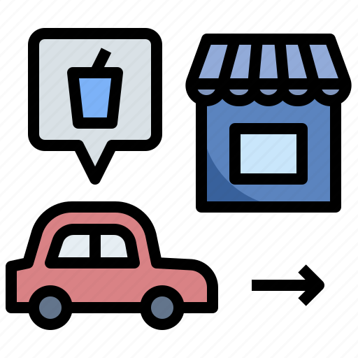 Service, restaurant, drive, fast, food, pickup, thru icon - Download on Iconfinder