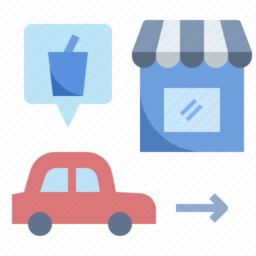 Thru, fast, food, pickup, drive, service, restaurant icon - Download on Iconfinder