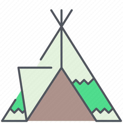Tent, tribal, camping, expedition, native, outdoor, survival icon - Download on Iconfinder