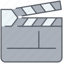 clapboard, cinema, director, film, filming, movies