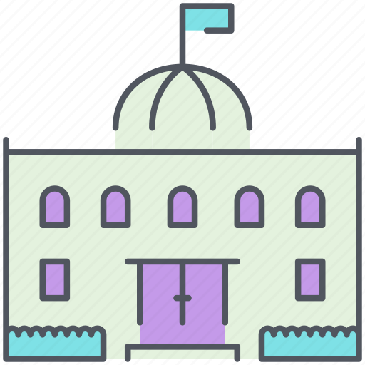 Administration, building, city, government, school, structure, university icon - Download on Iconfinder