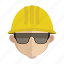 avatar, construction, face, guy, work 