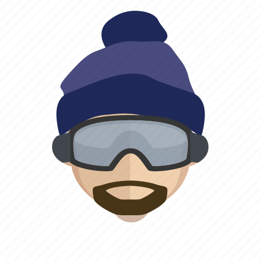 Boarding, face, guy, snow icon - Download on Iconfinder