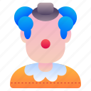 clown, smileys, silly, carnival, costume