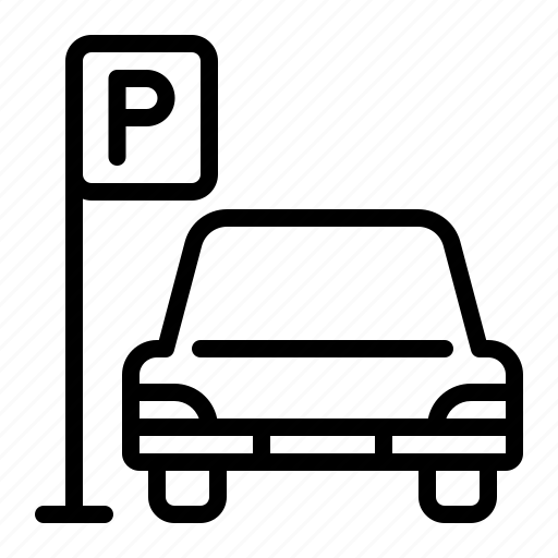 Parking, transportation, car, vehicle, lot, area icon - Download on Iconfinder