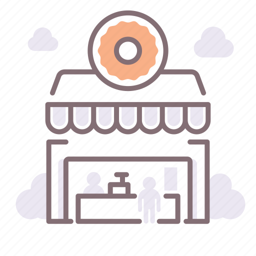 Donut, shop, stall icon - Download on Iconfinder