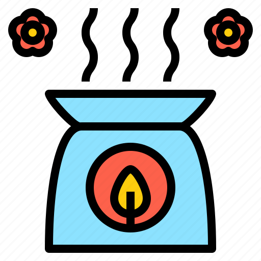 Aroma, burner, candle, essential, flower, fresh, oil icon - Download on Iconfinder
