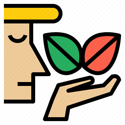 Delight, fresh, herb, herbal, inhale, smell, sniff icon - Download on Iconfinder