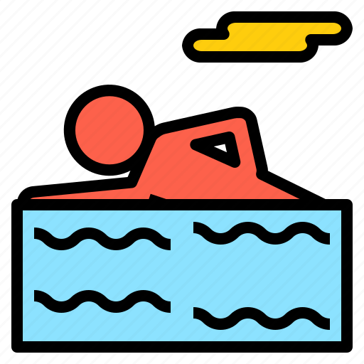 Exercise, physical, power, swimming, treatment, water, wave icon - Download on Iconfinder