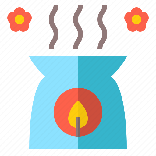 Aroma, burner, candle, essential, flower, fresh, oil icon - Download on Iconfinder