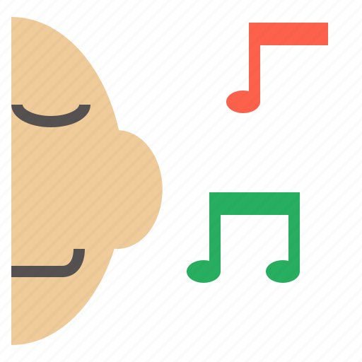Listen, melody, music, relax, rhythm, song, voice icon - Download on Iconfinder