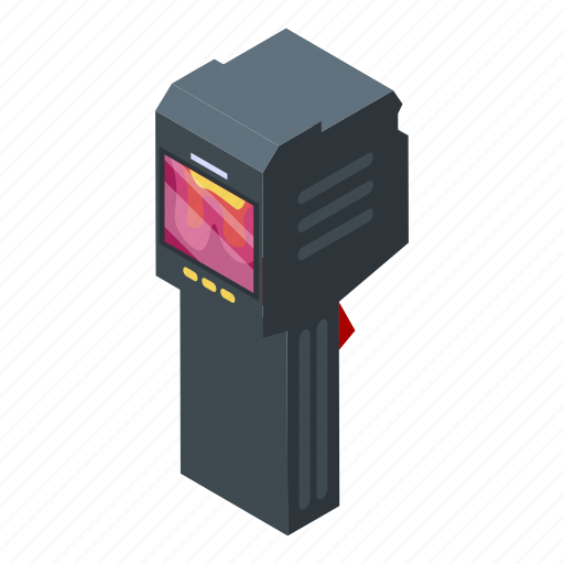 Cartoon, heating, house, imager, isometric, office, thermal icon - Download on Iconfinder