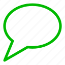 green, bubble, chat, communication, conversation