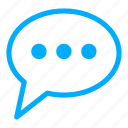 blue, bubble, chat, communication, conversation