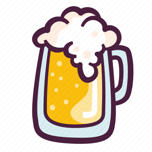 Drink, glass of beer, beer mug, beer glass, alcohol drink, beer icon - Download on Iconfinder