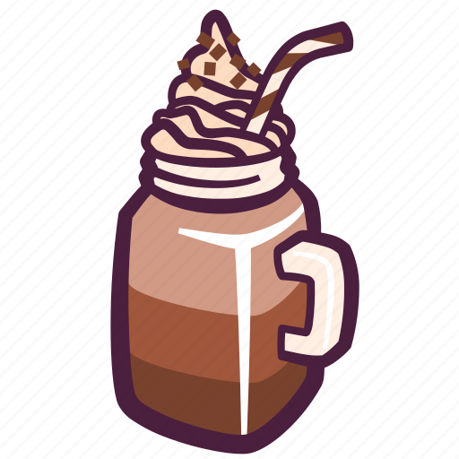 Milkshake, chocolate, cream, beverage, drink icon - Download on Iconfinder