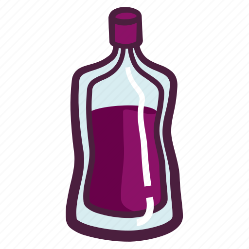 Drink, beverage, juice, packaging, spout bag, fruit juice, bag icon - Download on Iconfinder