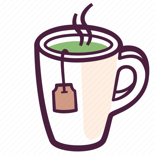 Tea, hot, matcha, drink, tea mug, green tea, teabag icon - Download on Iconfinder