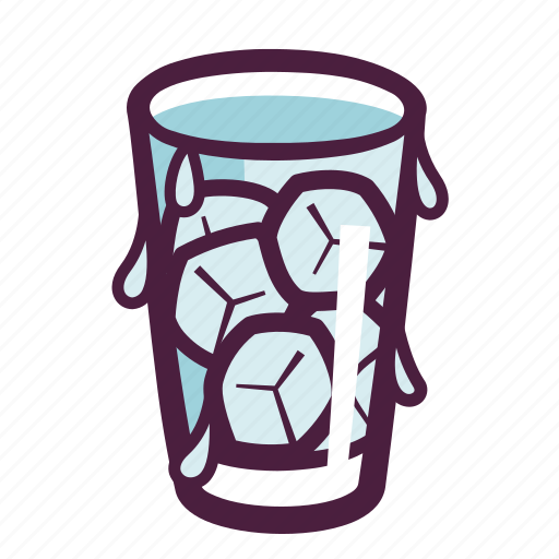 Water, drink, ice water, cold drink, cold water icon - Download on Iconfinder
