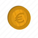 currency, euro, golden, money