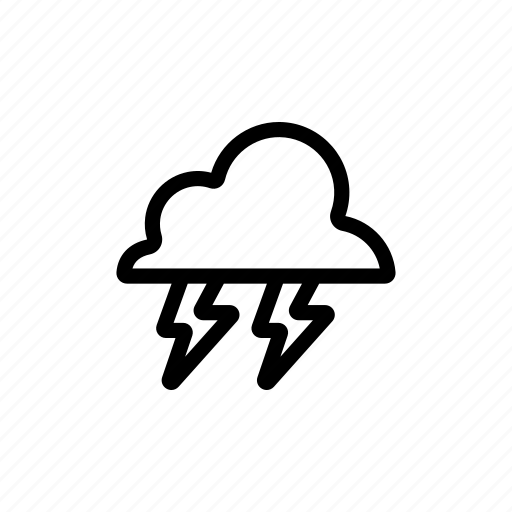 Cloud, hurricane, lightning, meteorology, rain, server, thunder icon - Download on Iconfinder