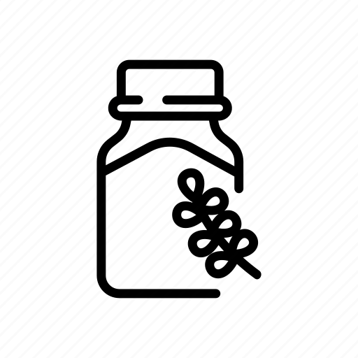 Bottle, glass, herb, product, signs, thyme icon - Download on Iconfinder