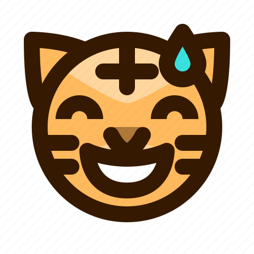 Animal, animals, avatar, emoji, face, sorry, tiger icon - Download on Iconfinder