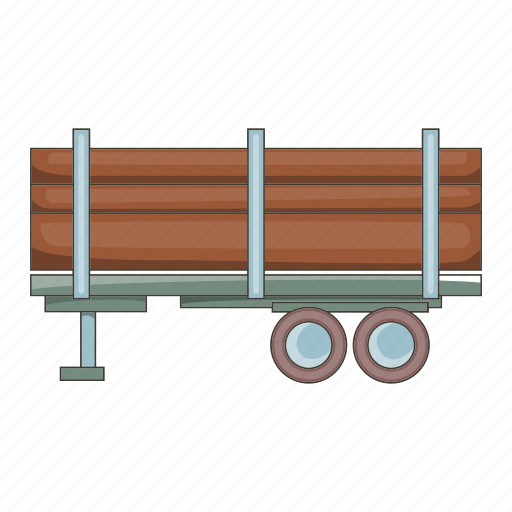 Cartoon, forest, logging, lumber, timber, truck, wood icon - Download on Iconfinder