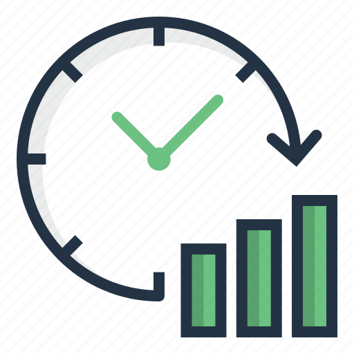 Business, clock, finance, graph, stock, time icon - Download on Iconfinder