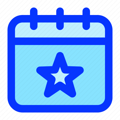 Calendar, date, administration, star icon - Download on Iconfinder