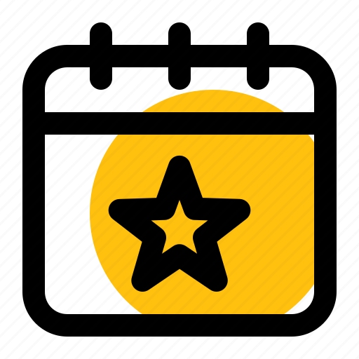 Calendar, date, administration, star icon - Download on Iconfinder