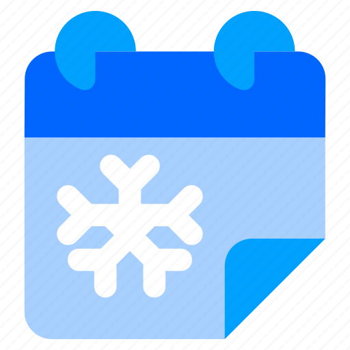 Winter, calendar, snow, date, cold icon - Download on Iconfinder